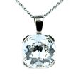 925 Sterling Silver Pendant with Chain with Crystal of Swarovski (N4470C)