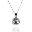 925 Sterling Silver Pendant with Chain with Crystal of Swarovski (N112212C)