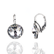 925 Sterling Silver Earrings with Crystals of Swarovski (K112212C)