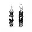 925 Sterling Silver Earrings with Silver Night Crystals of Swarovski (KWD6428SNJ)