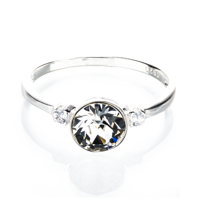 Silver ring. Swarovski Crystal. Article 64615-C, Crystal, Swarovski, 17