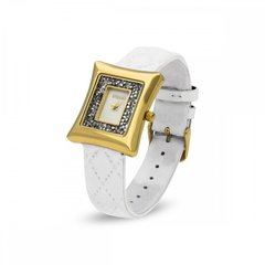 Жіночий годинник позолочений з Фіанітами Swarovski (ZCR30C), Фіаніт, Swarovski