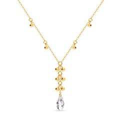 925 Sterling Silver Pendant with Chain with Crystal Crystal of Swarovski (NGROLO6010C), Crystal, Swarovski
