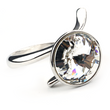 925 Sterling Silver Ring with Crystal of Swarovski (P1122SS47C)