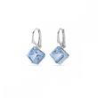 925 Sterling Silver Earrings with Aquamarine Crystals of Swarovski (KA48418AQ)
