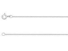 Ланцюжок зі срібла 925 проби 0.9мм Панцирне плетіння 40см (C0940C), Ювелірні прикраси