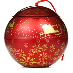 Gift wrapping-a ball on a fir tree (XMB-105-R)