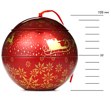 Gift wrapping-a ball on a fir tree (XMB-105-R)