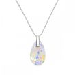 925 Sterling Silver Pendant with Chain with Aurora Borealis Crystal of Swarovski (N610622AB)