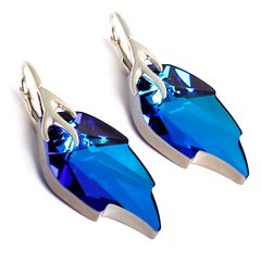925 Sterling Silver Earrings with Sapphire of Swarovski (2838362013), Sapphire, Swarovski