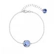 925 Silver Bracelet with Denim Blue Crystal of Swarovski (B447010DB)